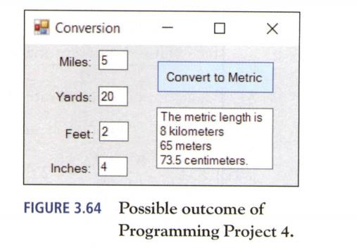 Chapter 3, Problem 4PP, Length Conversion Write a program to convert a U.S. Customary System length in miles, yards, feet, 