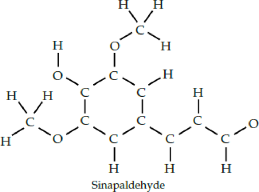 Chapter 4, Problem 4.30CP, Sinapaldehyde, a compound present in the toasted wood used for aging wine, has the following 