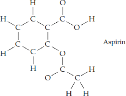 Chapter 5, Problem 5.72CHP, Aspirin has the following connections among atoms. Complete the electron-dot structure for aspirin, 
