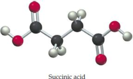 Chapter 7, Problem 7.113CHP, Succinic acid, an intermediate in the metabolism of food molecules, has molecular weight = 118.1. 