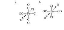 Chapter 4, Problem 4.28P, For the following molecules, determine the number of IR-active COstretching vibrations c. Fe(CO)5 , example  1