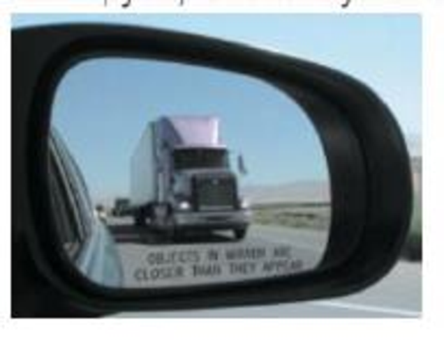Chapter 18, Problem 77GP, The writing on the passenger-side mirror of your car says Warning! Objects in mirror are closer than 