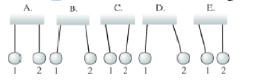 Chapter 20, Problem 22MCQ, Two lightweight, electrically neutral conducting balls hang from threads. Choose the diagram in 