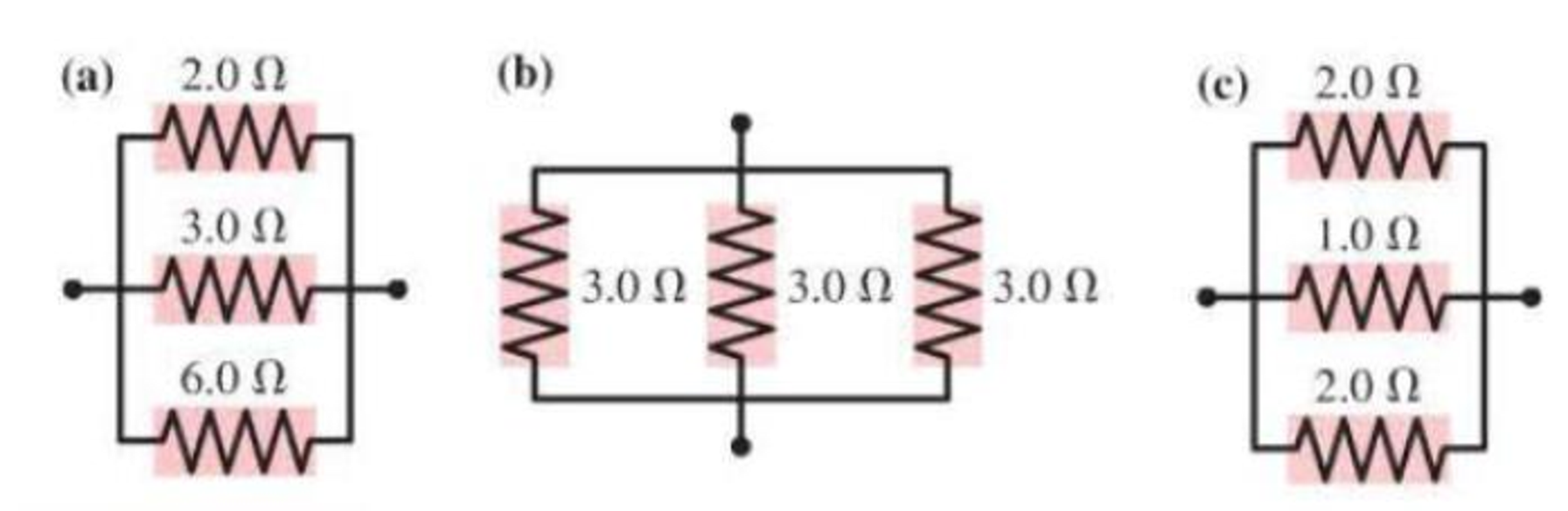 Chapter 23, Problem 11P, What is the equivalent resistance of each group of resistors shown in Figure P23.11? Figure P23.11 