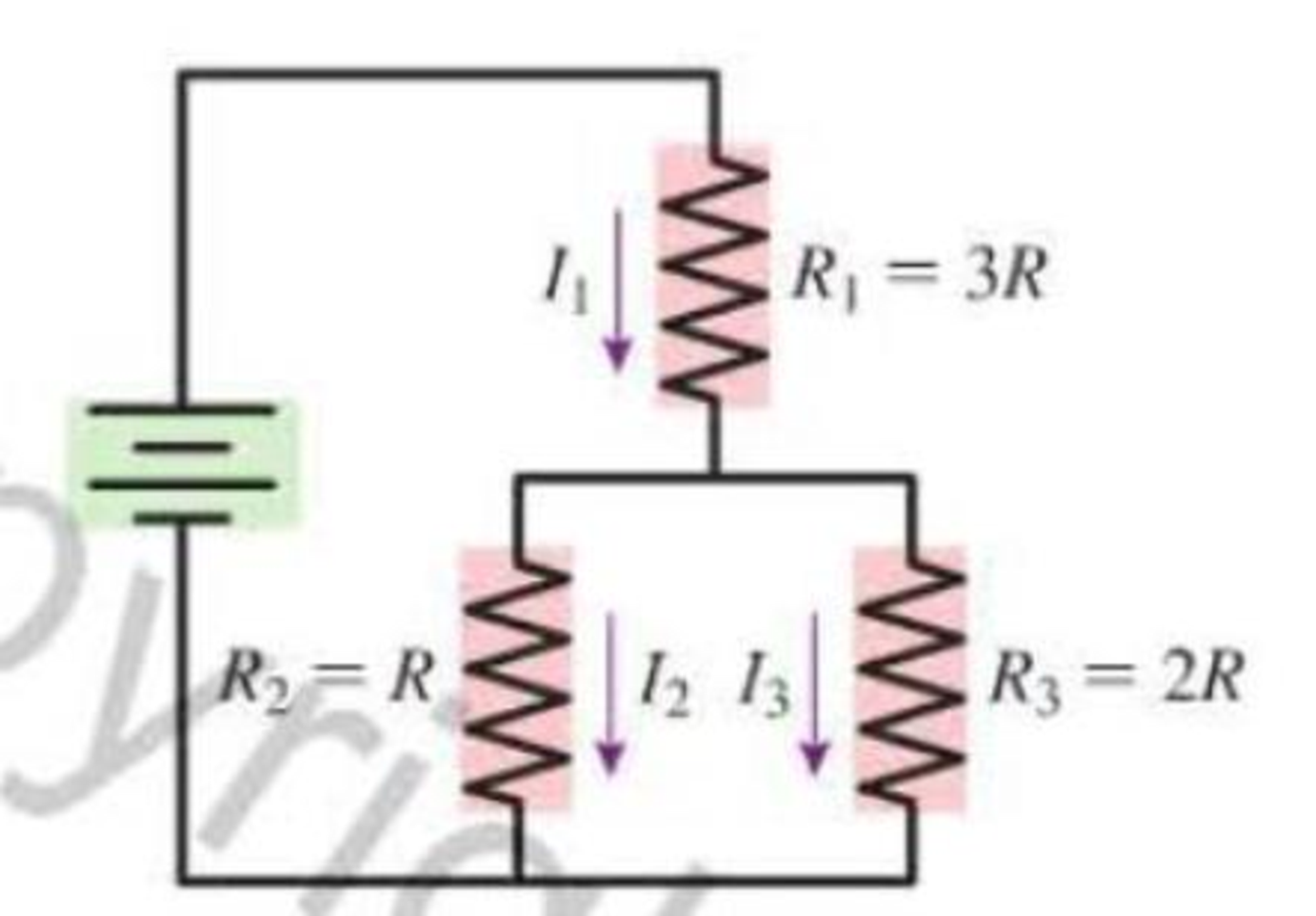 Chapter 23, Problem 12CQ, Rank in order, from largest to smallest, the currents I1, I2, and I3 in the circuit diagram in 
