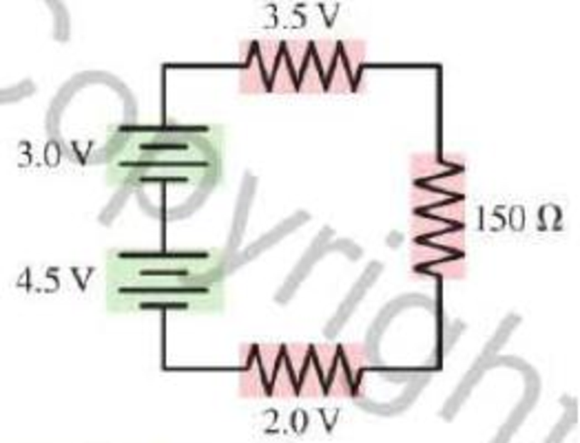Chapter 23, Problem 20P, Two batteries supply current to the circuit in Figure P23.20. The figure shows the potential 