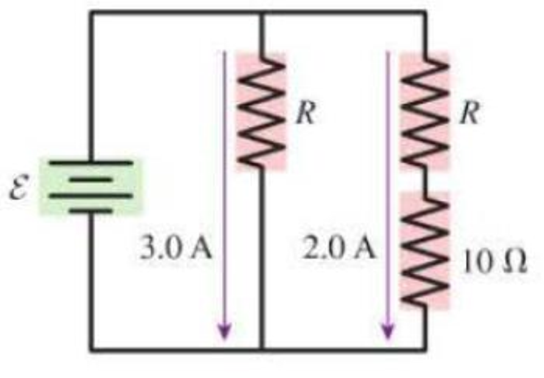 Chapter 23, Problem 23P, What are the resistances R and the emf of the battery in Figure P23.23? Figure P23.23 