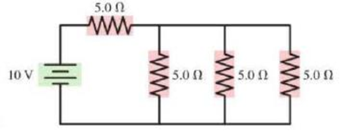 Chapter 23, Problem 25P, Find the current through and the potential difference across each resistor in Figure P23.25. Figure 