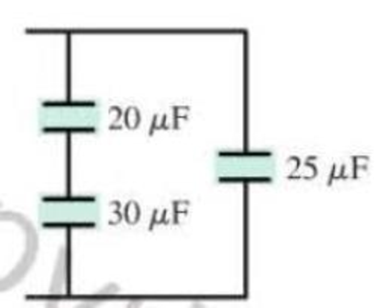 Chapter 23, Problem 36P, What is the equivalent capacitance of the three capacitors in Figure P23.36? Figure P23.36 