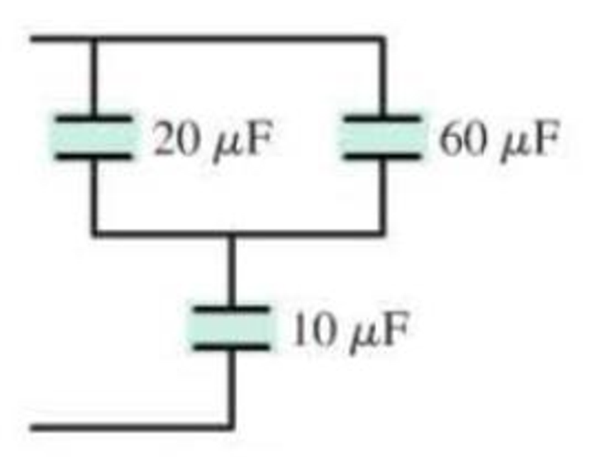 Chapter 23, Problem 37P, What is the equivalent capacitance of the three capacitors in Figure P23.37? Figure P23.37 