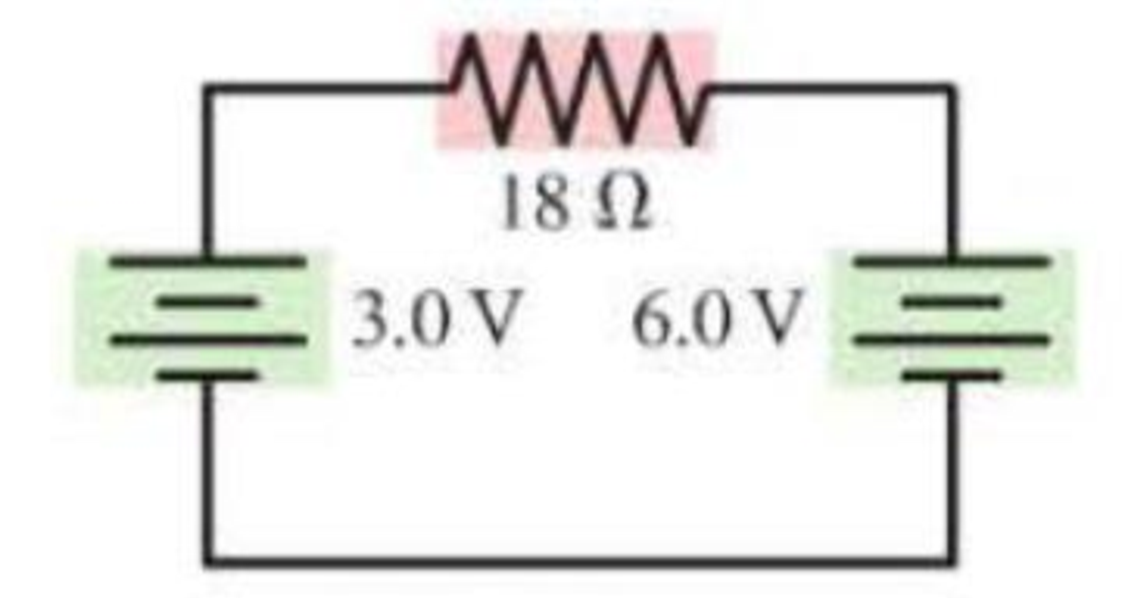Chapter 23, Problem 7P, a. What are the magnitude and direction of the current in the 18  resistor in Figure P23.7? b. Draw 
