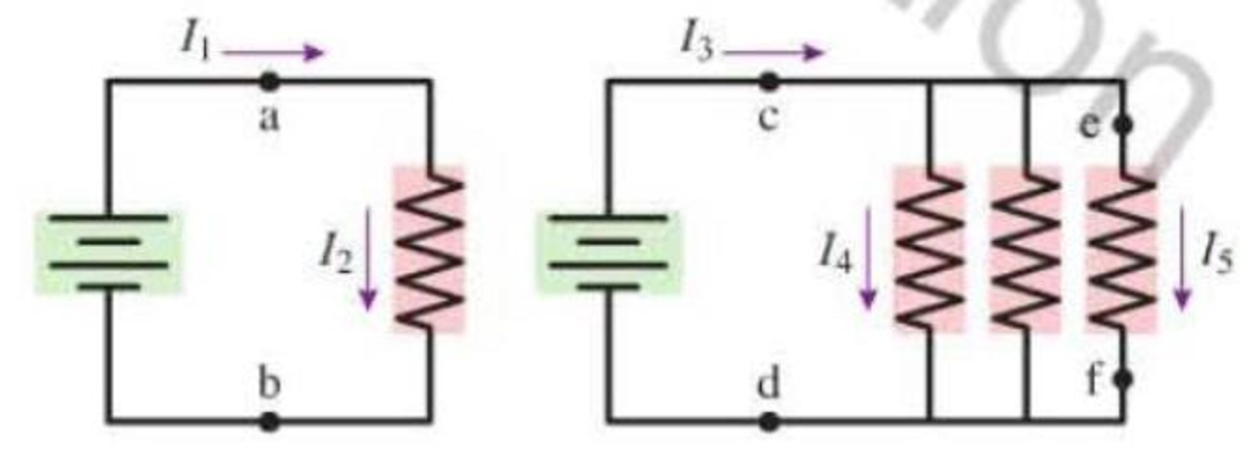 Chapter 23, Problem 10CQ, Figure Q23.8 shows two circuits. The two batteries are identical and the four resistors all have 