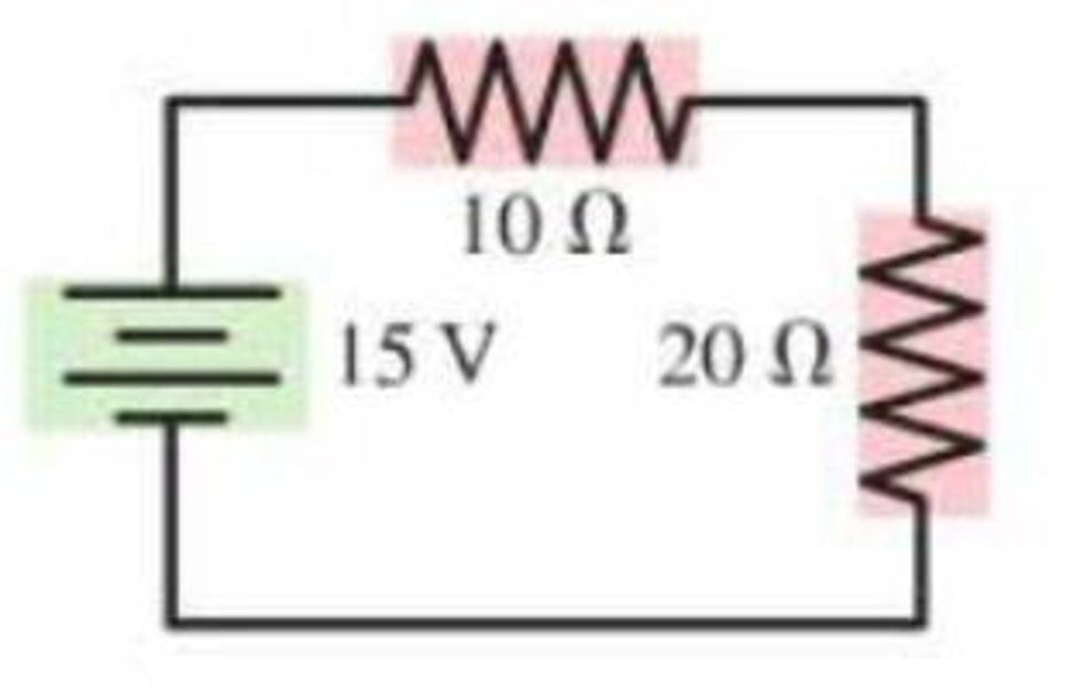 Chapter 23, Problem 8P, a. What is the potential difference across each resistor in Figure P23.8? b. Draw a graph of the 