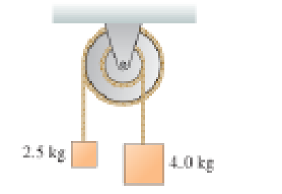 Chapter 7, Problem 65GP, The ropes in Figure P7.65 are each wrapped around a cylinder, and the two cylinders are fastened 