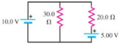 Chapter 19, Problem 50P, The batteries shown in the circuit in Figure 19.50 have regllgicly small internal resistances. Fined 
