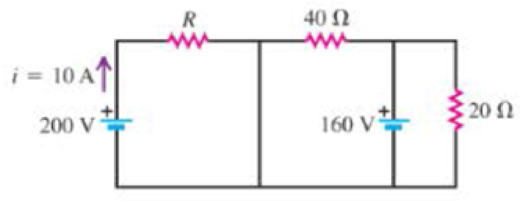 Chapter 19, Problem 52P, For the circuit shown in Figure 19.58, calculate (a) the resistance of R. (b) the current through 