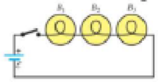 Chapter 19, Problem 5MCP, Three identical light bulbs are connected in the circuit shown in Figure 19.41. After the switch is 