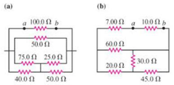 Chapter 19, Problem 66GP, If an ohmmeter is connected between points a and b in each of the circuits shown in Figure 19.64, 
