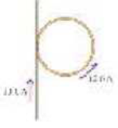 Chapter 20, Problem 78GP, An insulated circular ring of diameter 6.50 cm carries a 120 A current and is tangent to a very 