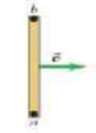 Chapter 21, Problem 8MCP, A vertical bar moves horizontally at constant velocity through a uniform magnetic field, as shown in 
