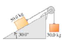 Chapter 5, Problem 24P, || Two boxes are connected by a light string that passes over a light, frictionless pulley. One box 