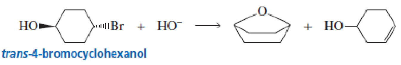 Chapter 8, Problem 59P, cis-4-Bromocyclohexanol and trans-4-bromocyclohexanol form the same elimination product but a , example  2