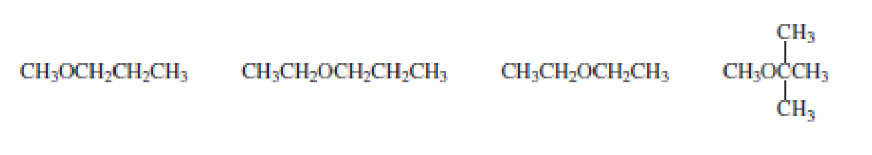 Chapter 9, Problem 40P, Which of the following ethers would be obtained in greatest yield directly from alcohols? 