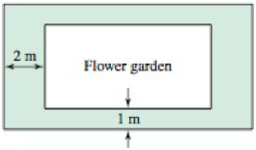Chapter 4.5, Problem 37E, Optimal garden A rectangular flower garden with an area of 30 m2 is surrounded by a grass border 1 m 