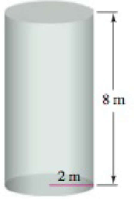 Chapter 6.7, Problem 36E, Emptying a cylindrical tank A cylindrical water tank has height 8 m and radius 2 m (see figure). a. 