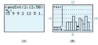 Chapter 8.2, Problem 78E, Consider the command in Figure A and the associative statistical plot in Figure B. (A) Explain why 