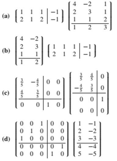 Chapter 1.6, Problem 5E, Perform each of the following block multiplications: 