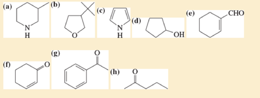 Chapter 1.10B, Problem 1.12P, Give Lewis structures corresponding to the following line-angle structures Give the molecular 