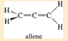 Chapter 1.17, Problem 1.20P, Allene, CH2=C=CH2, has the structure shown below Explain how the bonding in allene requires the two 