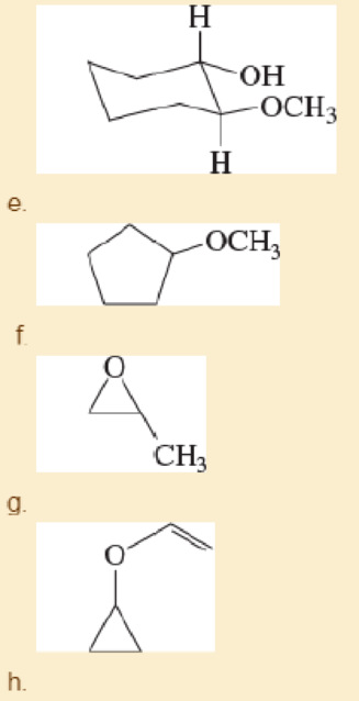 Chapter 14, Problem 14.30SP, Give common names for the following compounds. a. (CH3)2CHOCH(CH3)CH2CH3 b. (CH3)3COCH2CH(CH3)2 c. , example  1