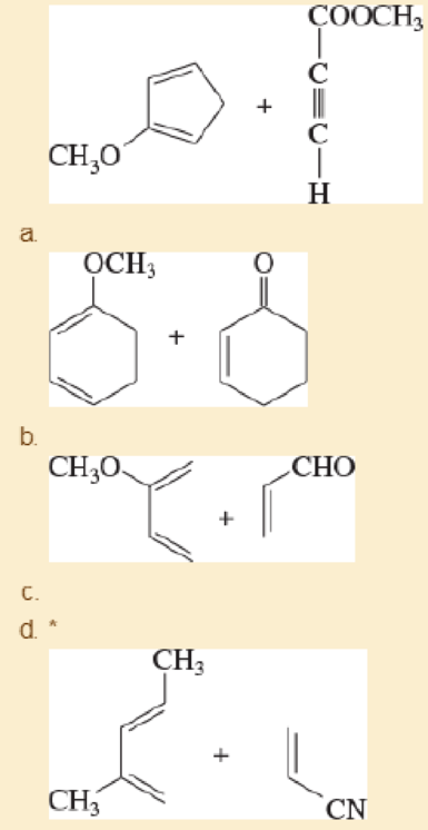 Chapter 15.11B, Problem 15.18P, Predict the products of the following Diels-Alder reactions. 