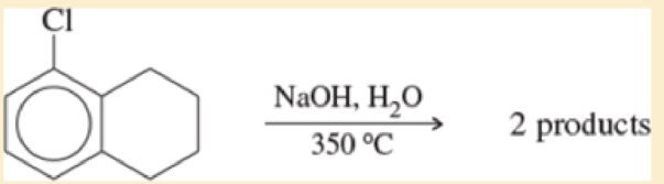 Chapter 17, Problem 17.58SP, The following compound reacts with a hot, concentrated solution of NaOH (in a sealed tube) to give a 