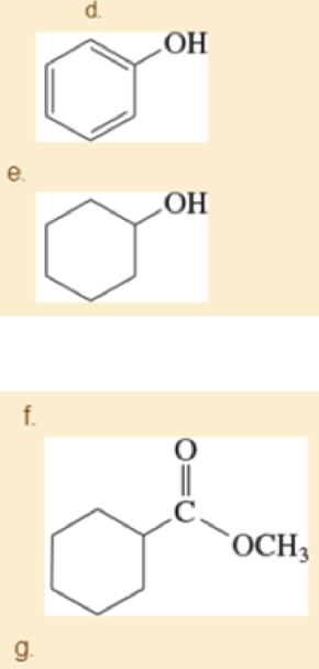 Chapter 22, Problem 22.61SP, 1. Rank the following compounds in order of increasing acidity. 2. Indicate which compounds would be , example  2