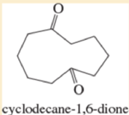 Chapter 22.10, Problem 22.31P, When cyclodecane-1,6-dione is treated with sodium carbonate, the product gives a UV spectrum similar 