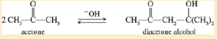 Chapter 4.4, Problem 4.6P, Under base-catalyzed conditions two molecules of acetone can condense to form diacetone alcohol. At 