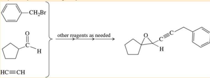 Chapter 9, Problem 9.40SP, Show how you would convert the following starting materials into the target compound. You may use 