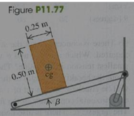 Chapter 11, Problem 11.77P, An engineer is designing a conveyor system for loading hay bales into a wagon (Fig. P11.77). Each 