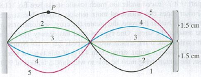 Chapter 15, Problem 15.64P, A vibrating string 50.0 cm long is under a tension of 1.00 N. The results from five successive 