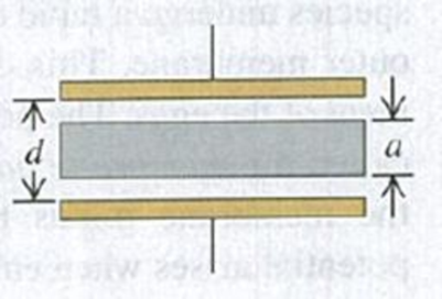 Chapter 24, Problem 24.62P, An air capacitor is made by using two flat plates, each with area A, separated by a distance d. Then 