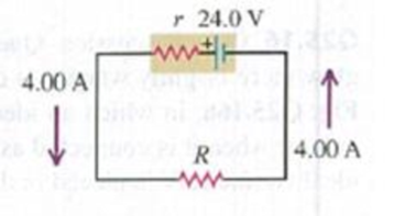 Chapter 25, Problem 25.26E, Consider the circuit shown in Fig. E25.26. The terminal voltage of the 24.0-V battery is 21.2 V. 