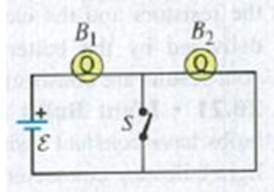 Chapter 26, Problem 26.14DQ, The battery in the circuit shown in Fig. Q26.14 has no internal resistance. After you close the 