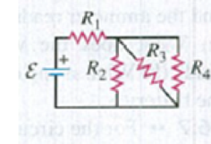 Chapter 26, Problem 26.15E, In the circuit of Fig. E26.15, each resistor represents a light bulb. Let R1, = R2 = R3 = R4 = 4.50  