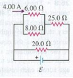 Chapter 26, Problem 26.16E, Consider the circuit shown in Fig. E26.16. The current through the 6.00- resistor is 4.00 A. in the 