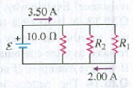 Chapter 26, Problem 26.20E, In the circuit shown in Fig. E26.20, the rate at which R1 is dissipating electrical energy is 15.0 
