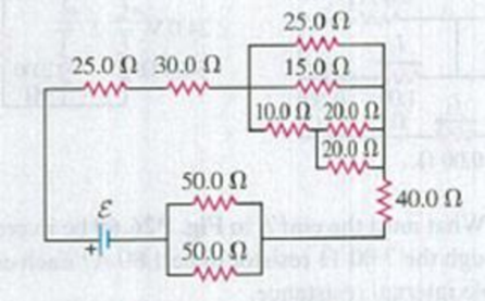 Chapter 26, Problem 26.66P, In the circuit shown in Fig. P26.66 all the resistors are rated at a maximum power of 2.00 W. What 