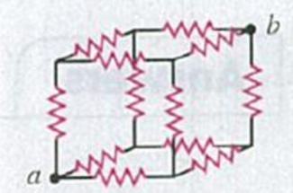 Chapter 26, Problem 26.84CP, Suppose a resistor R lies along each edge of a cube (12 resistors in all) with connections at the 